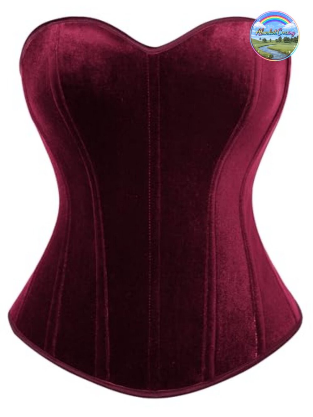 Velvet Corset Top Strapless Bustier Sweetheart Boned Party Club